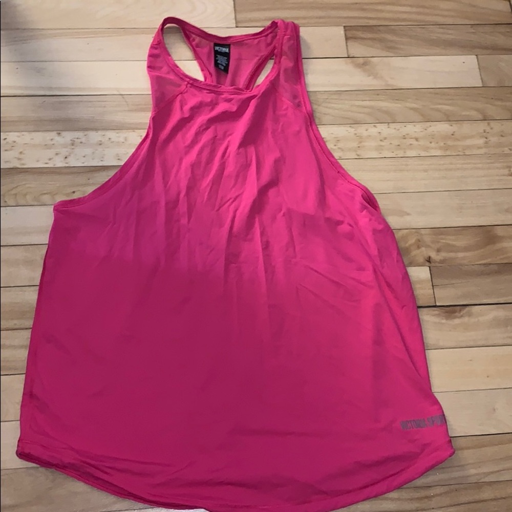 Victoria secrets pink drifit tank top
